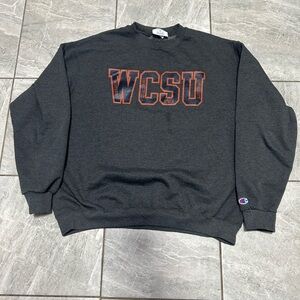Champion WCSU Crewneck Sweatshirt XL Gray